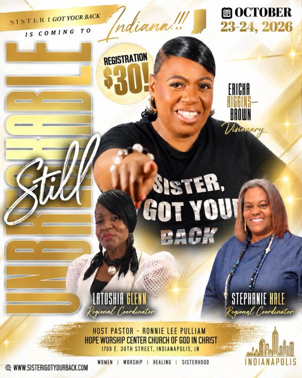 Sister I Got Your Back conference details for Indianapolis 2026.