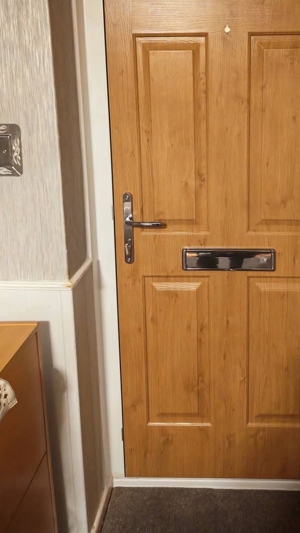 Fd30 Fire Door with Overhead Fire Door Closer Fitted in Chesterfield