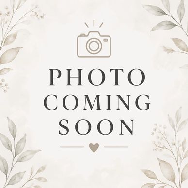 Placeholder image with text 'Photo Coming Soon' and floral design.