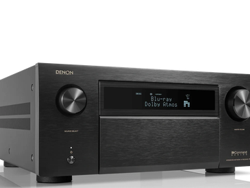 Denon audio-video receiver with Dolby Atmos support.