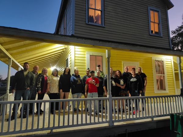 Silent Slayer Ghost Tours with ghost hunting group at the Plumb House in Clearwater, Florida