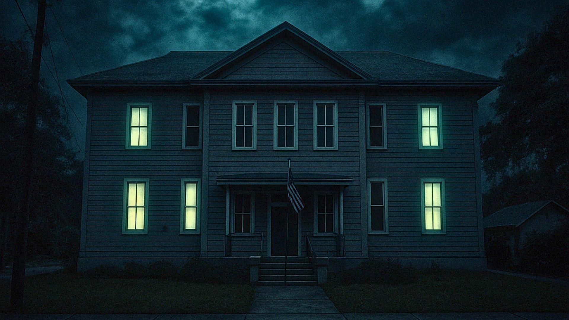 Exterior of Clearwater Historical Society, former haunted 1906 school building.