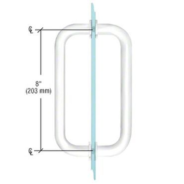 CRLawrence white pull handle in the BM Series
#crlawrenceshowerhardware  #crlpullwhite