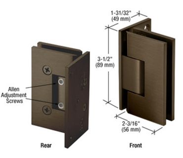 CrLawrence Antique Bronze Adjustable Wall Mount Offset Back Plate Hinge
#crlawrenceshowerhardware
