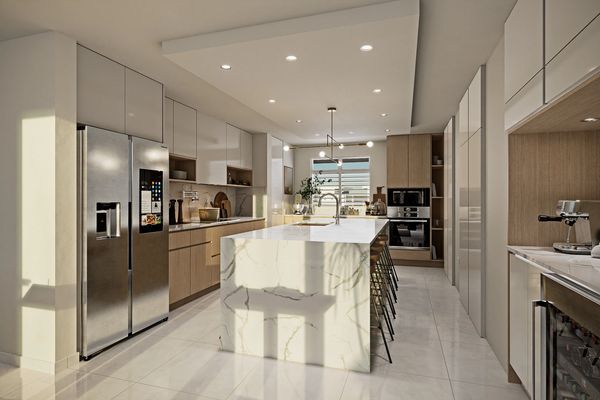 Modern Neutral, Light and Airy Kitchen in Puerto Rico