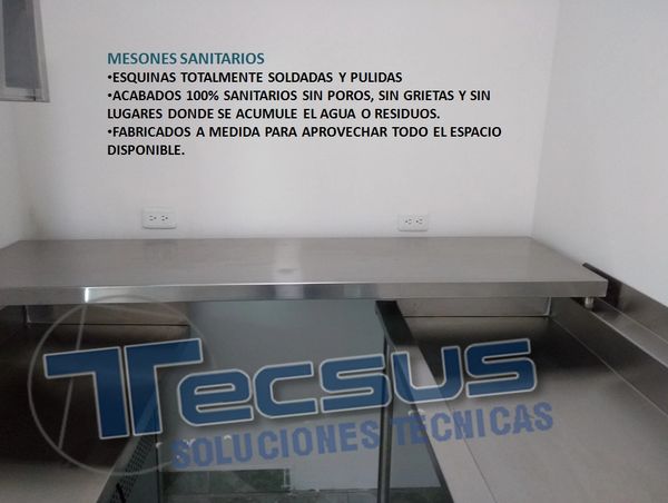 MESONES DE TRABAJO PARA ESTERILIZACION