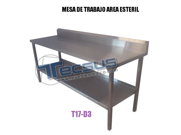 MESAS DE TRABAJO PARA ESTERILIZACIÓN