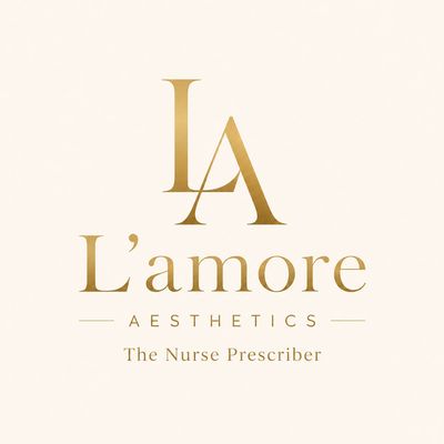 Logo for L'amore Aesthetics, The Nurse Prescriber.