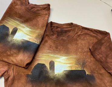 This was from a painting I did entitled "Chores Done" of a farm near New Market, MN.