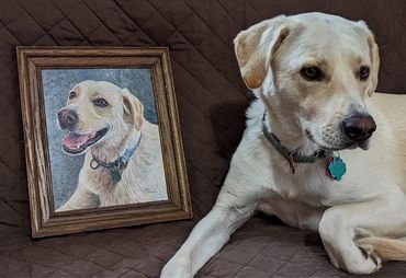 "Willy" 2022  8x10" original gifted to friends Bill & MarJean