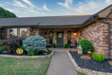 Photograph of front door of home listed for sale in Elk City, OK.