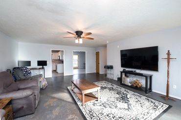 Real estate listing photo of the living room of a home for sale in western OK