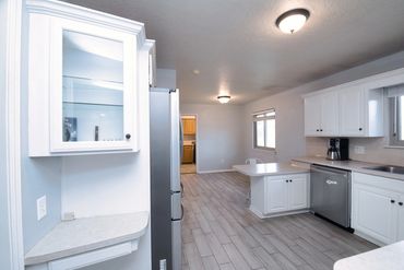 View into the kitchen of a home for sale in Elk City, Oklahoma