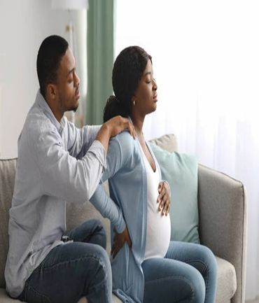 a man taking care of his wife