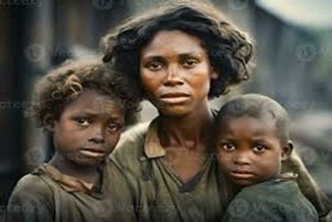 Picture of a poor family
