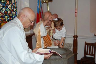 Baptism at St. Mark's Episcopal Church, Newark