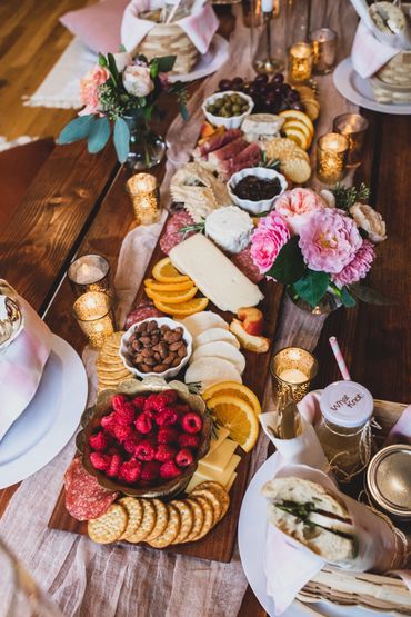 large charcuterie board
photo by Cassie Scott Photography