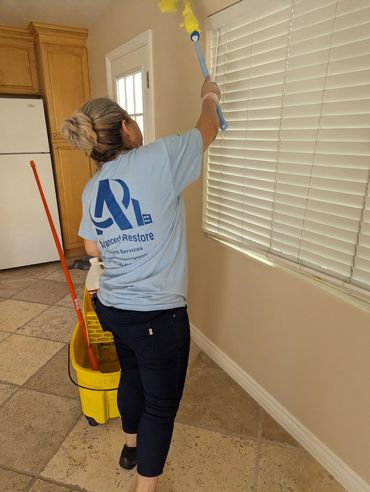 Sparkling dusting and wiping areas