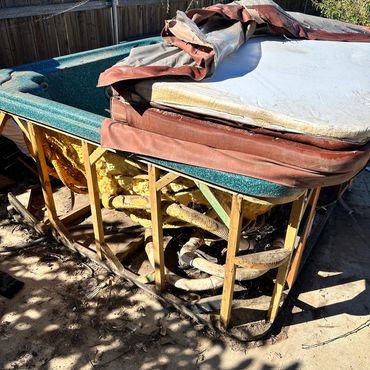 Hot tub removal