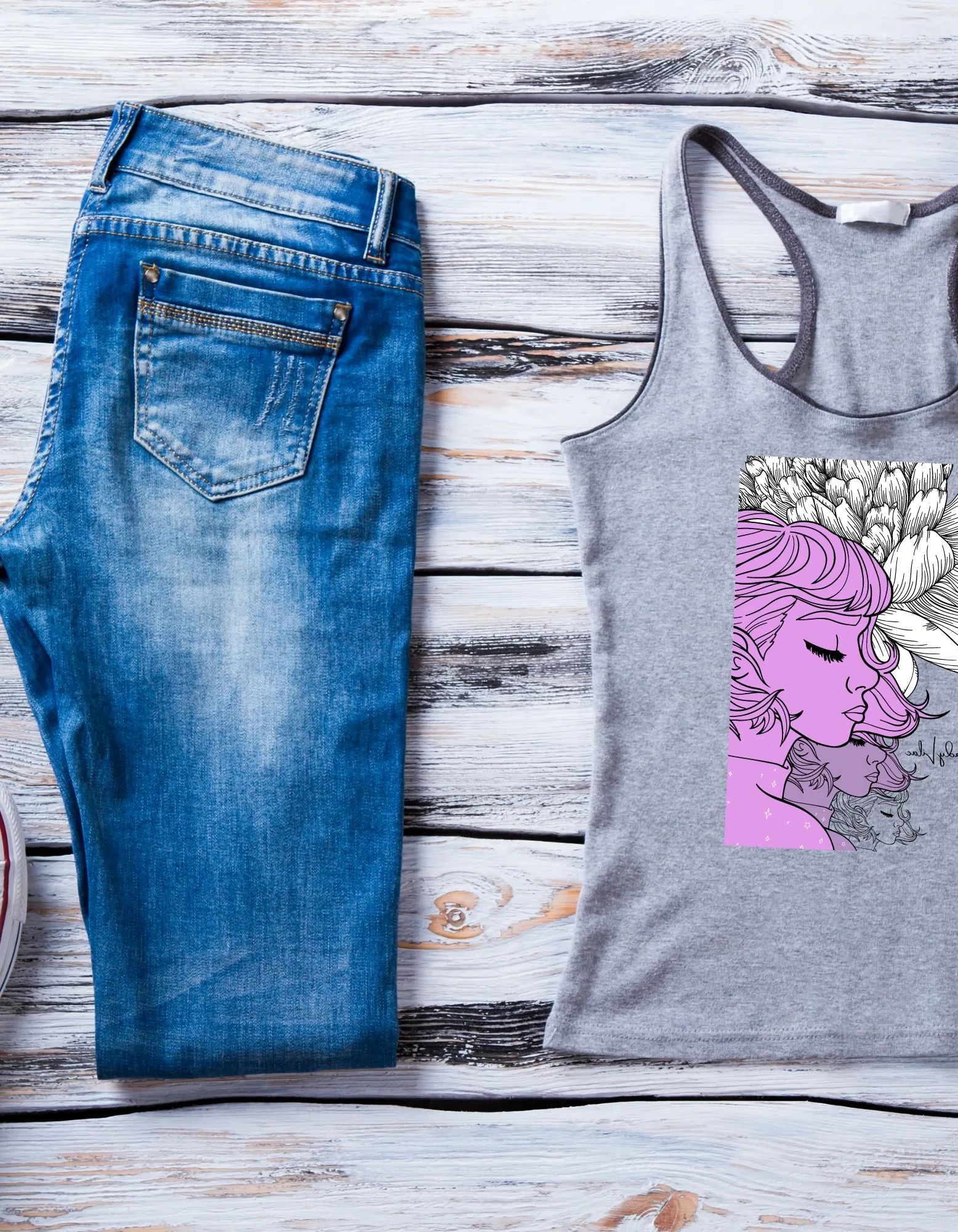 Racerback Tank from the Lady Lilac Collection