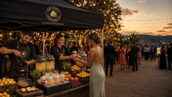 Premium lemonade catering for weddings and special events
