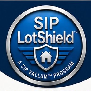 SIP LotShield badge logo, a specialty insurance program for manufactured home dealers in Summerville