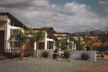 Client bungalows at Iboga Treatment Center .