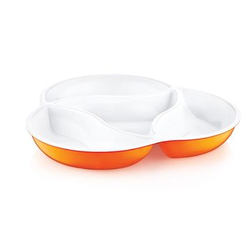 Double Color 4 Compartment Snack Holder