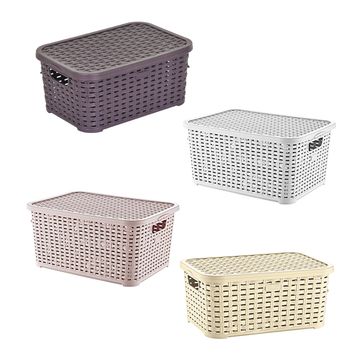 Rattan Covered Basket No:1