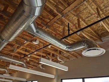 Mechanical rough-in plumbing and electrical installation