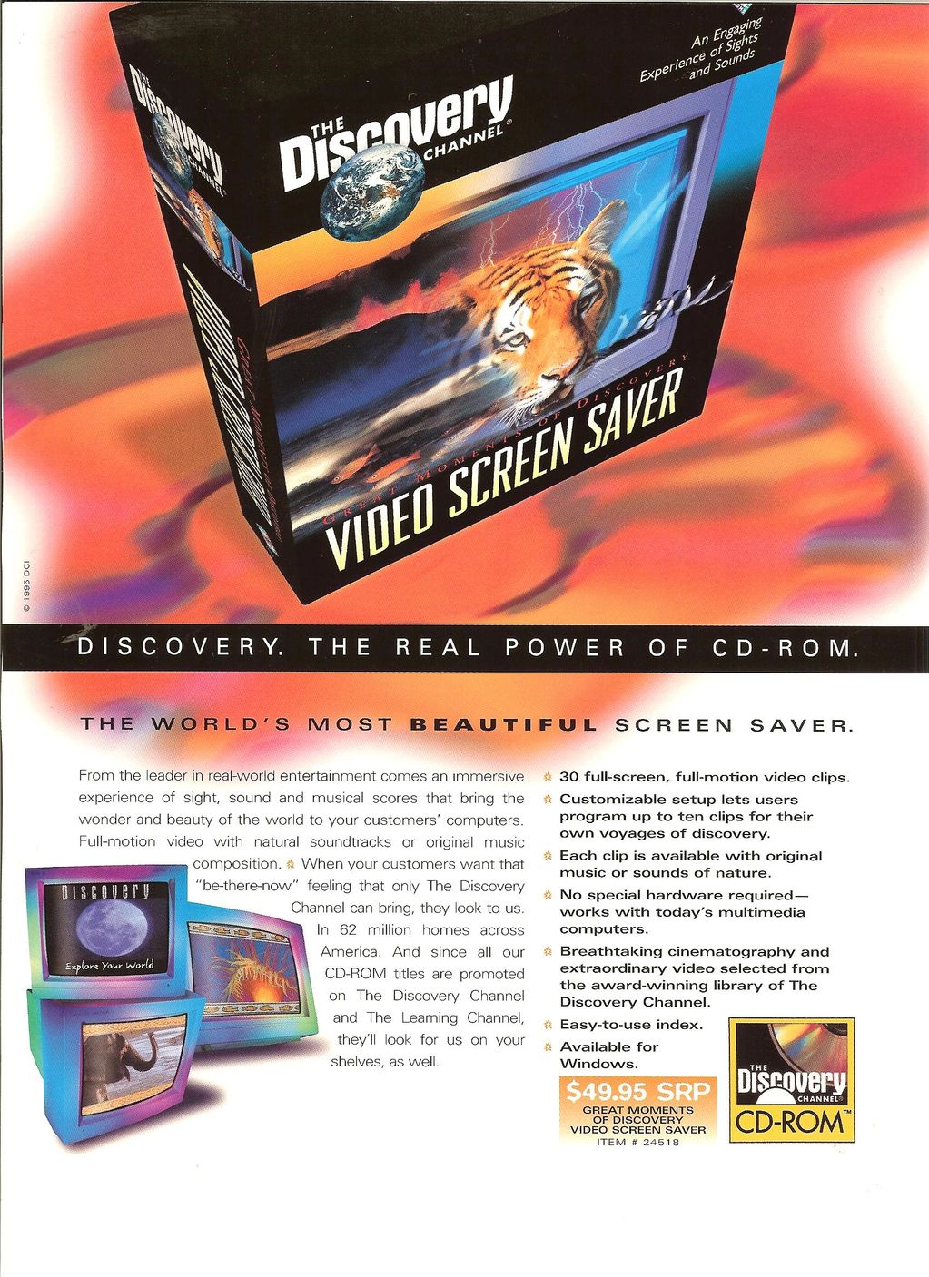 Discovery Channels Great Moment of Discovery programmed by John F Cruz won Windows Magazine Screen S