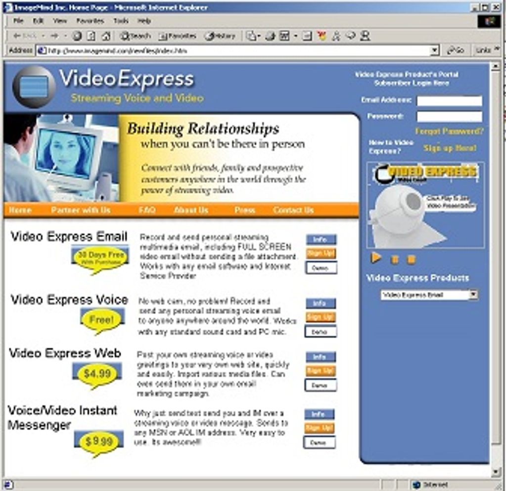 ImageMind's online streaming services