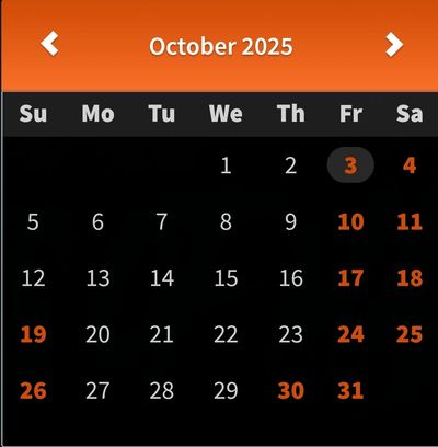HELLS GATE 2025 SCHEDULE