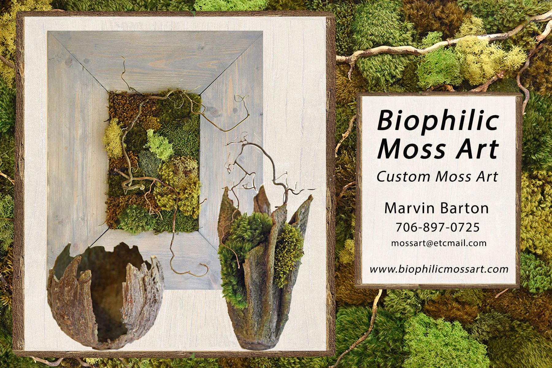 Biophilic Moss Art