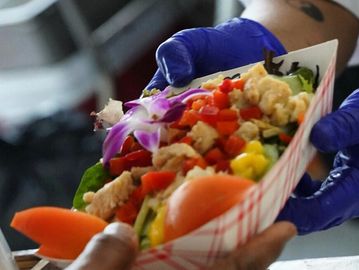 Colorful dishes