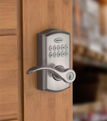 lever entry door handle with keypad