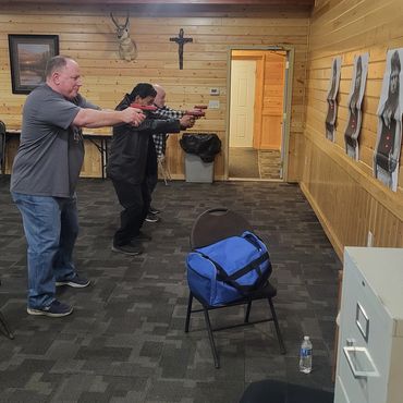 My Defensive Pistol course develops real-world skills including unsighted/point shooting & sights!