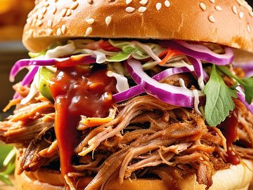 The Best BBQ Pulled Pork Sandwich, with our own special BBQ Sauce.