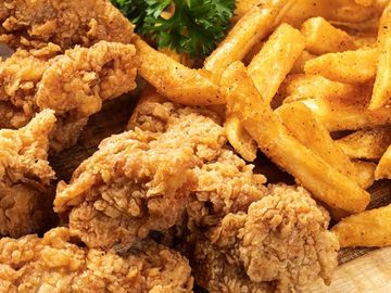 The Best Chicken Tenders & Fries. Large breast tenders, coated in delicious breading.