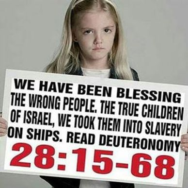 Caucasians bless the fake "Jews," giving them $Billions but curses the real Israelites with poverty.