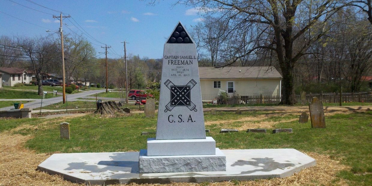 Captain Sam Freeman Monument
Spring Hill Cemetery