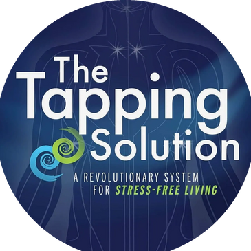 Image of The Tapping Solution book cover and tagline: a revolutionary system for stress-free living
