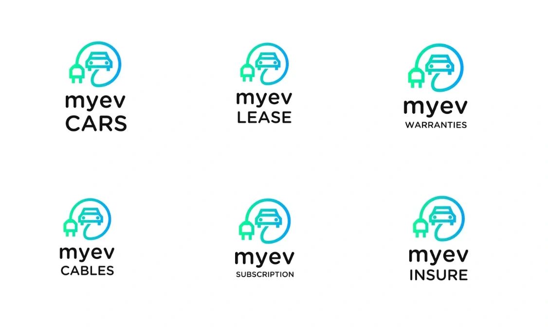 myev HUB family of brands for electric cars