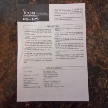 Icom  PS-125