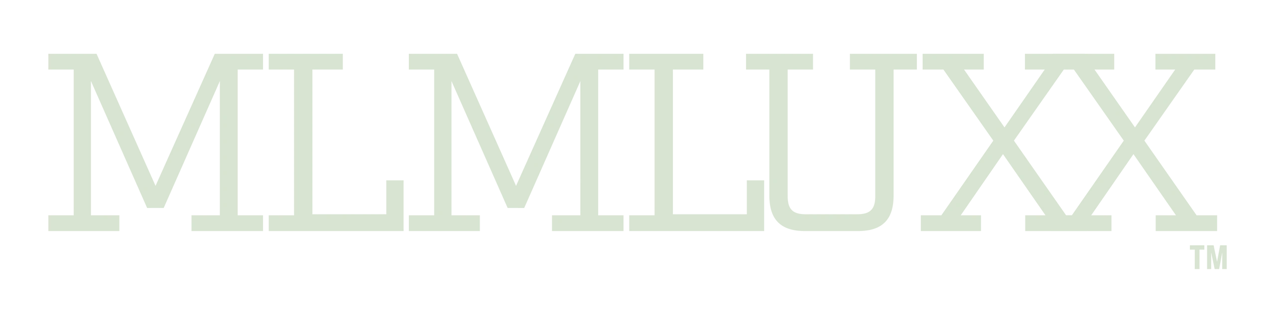 Logo with the text 'MLMLU XX' in light green.