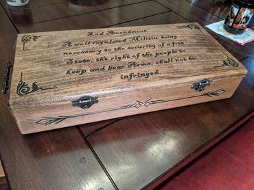 custom woodworking gun case