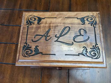 custom woodworking jewelry or trinket box