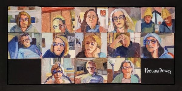 painting by Rossana Dewey Zoom Room