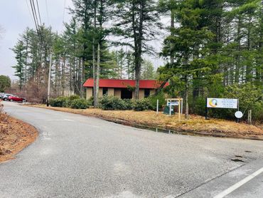 View of the road to the Holistic Alignment Healing Center in Somersworth, NH