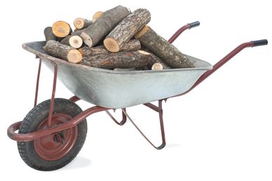 firewood by the wheelbarrow, truck load or car load, firewood delivery and stacking, seasoned
